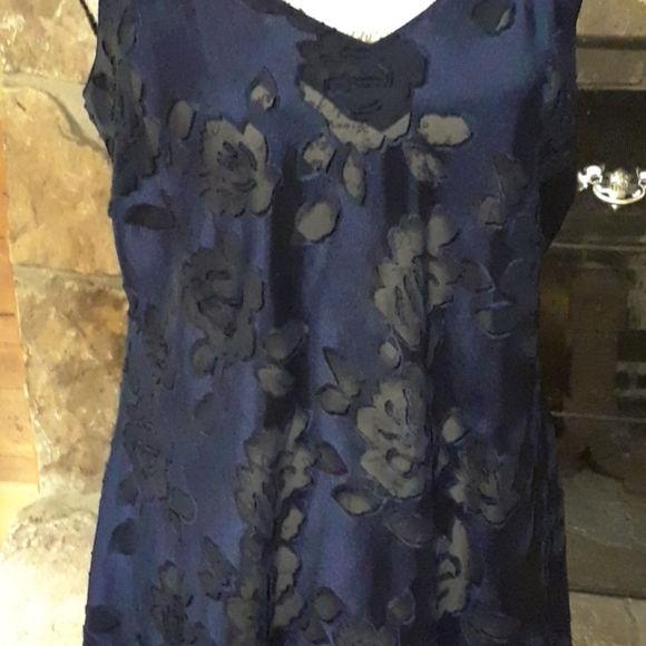 Vintage Victoria's Secret navy blue gown - Picture 3 of 6